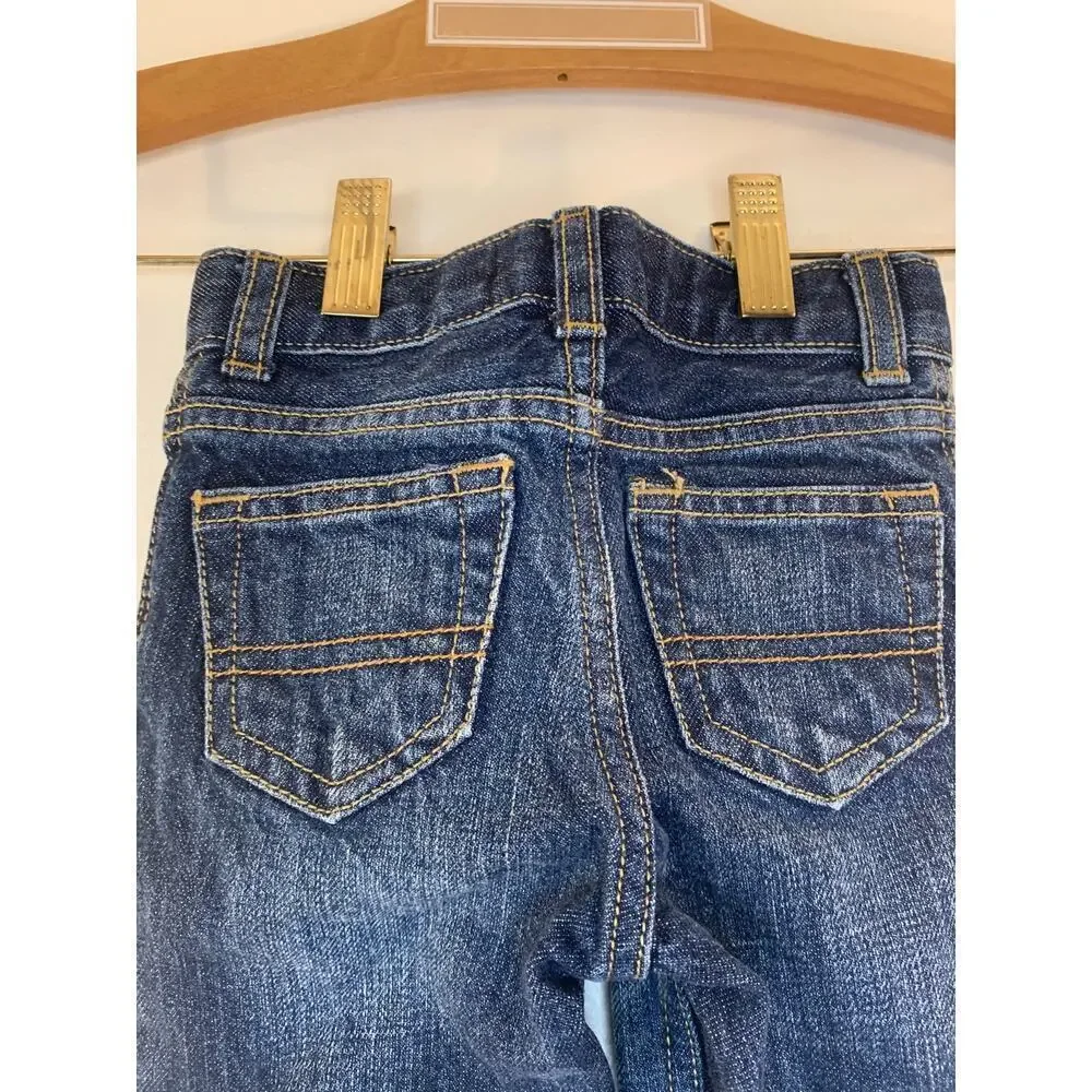 OSHKOSH B'GOSH Boy's Classic Adjustable Waist Medium Wash Jeans / Size: 6 Months
